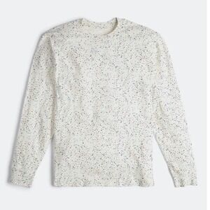 Topo Designs Women Medium Cosmos Long‎ Sleeve T-Shirt Natural Organic